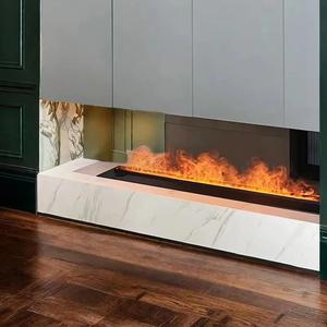Chimeneas Eléctricas Inteligentes 3D con Control Remoto, Llama de Neón Decorativa, Chimenea de Vapor LED, Inserto para Chimenea, Uso en Interiores, Sala de Estar - Product Image 1