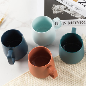 Nordic Style Customization Sublimation Logo Simple Colorful Matte <strong>Solid</strong> <strong>Color</strong> Coffee Porcelain Pottery Ceramic Mug <strong>Cup</strong> - Product Image 4