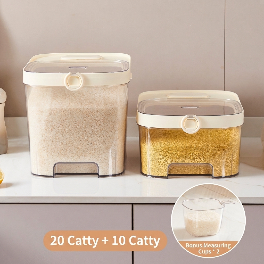 Beige 5kg+10kg-riz et nouilles emballage séparé
