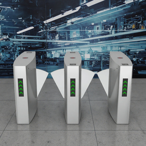 Eissolution EI-Y004S çift çip kanatlı bariyer turnike kapısı yüksek trafik alanları için ağır güvenli QR kod girişi - Product Image 5