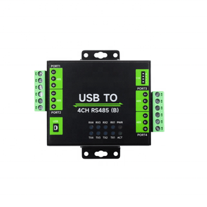 Industrial Isolated <strong>USB</strong> To 4-Channel RS485 Converter (B) CH344L Chip Multi Protection Circuits Multi Systems Support
