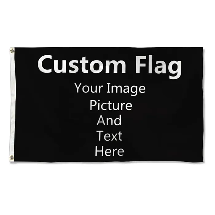 2024 nuovi prodotti articoli promozionali per interni all'aperto foto di nozze con Logo personalizzato stampato su due lati bandiere 3x5 Ft