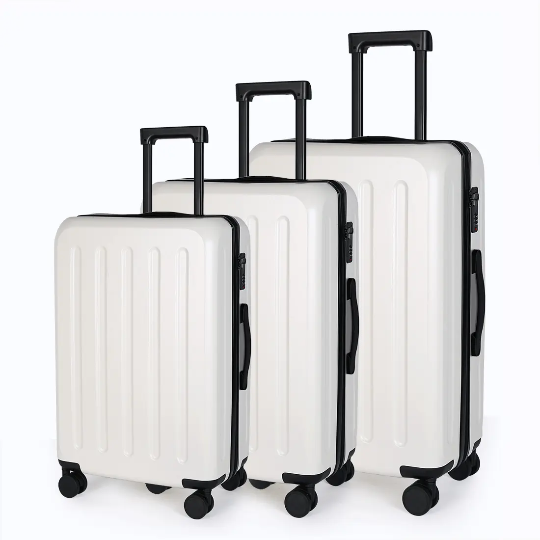 Atacado novo hardside bagagem valise de voyage 3 pcs terno caso sacos trole viagem ABS mala