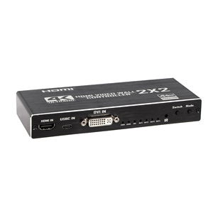 工厂新的4K 1080P 2x2，用于HDMI DVI电视视频墙控制器处理器类型-C输入1X2 1X4 1X3 2X1 3X1 4X1开关铝 - Product Image 3