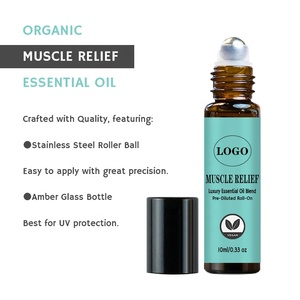 Private Label Muscle Relief Essential <strong>Oil</strong> Blend Roll on Aromatherapy <strong>for</strong> Muscle Aches &amp; Stiff <strong>Joints</strong> With Peppermint &amp; Ginger - Product Image 4