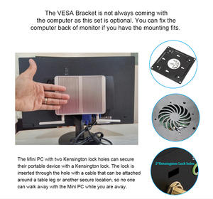 Eglobal Fanless Cheap Mini Pc N3150 Wins10/<strong>Linux</strong> Mini Pc <strong>Computer</strong> <strong>with</strong> RJ45 LAN and HD/BT - Product Image 5