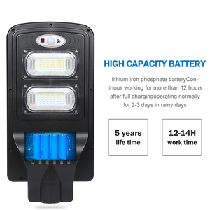 HUAPAI Remote Control Road Lamp ABS 20 40 60 80 Watt All in One <strong>LED</strong> Solar System Street Light - Product Image 5