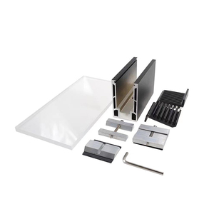 New Design Aluminum U Channel Base Shoe Balcony Glass <strong>Railings</strong> for Balcony Customized Frameless Glass Railing