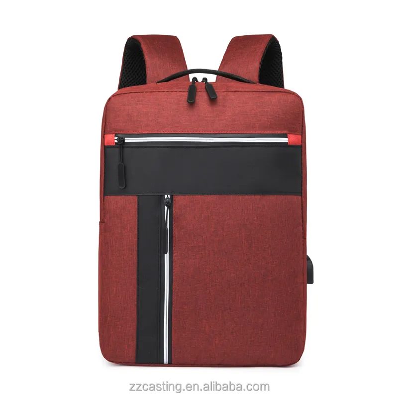 2024 nouveau cahier de haute qualité étanche en Nylon en gros pochette pour ordinateur portable sacs sac à dos avec Port de charge USB
