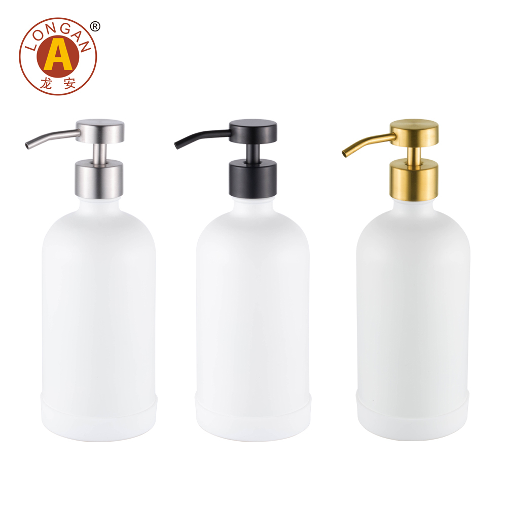 White bottle with lotion pump