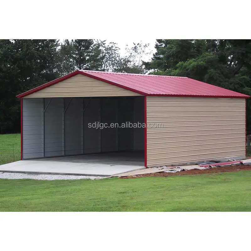 20 * 20ft tettoia temporanea per auto capannone prefabbricato struttura in acciaio impermeabile garage stoccaggio capannone in metallo giardino in vendita