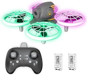 Mini Dron teledirigido de tamaño pequeño para niños, juguete volador con cámara, luz Led, barato - Product Image 1