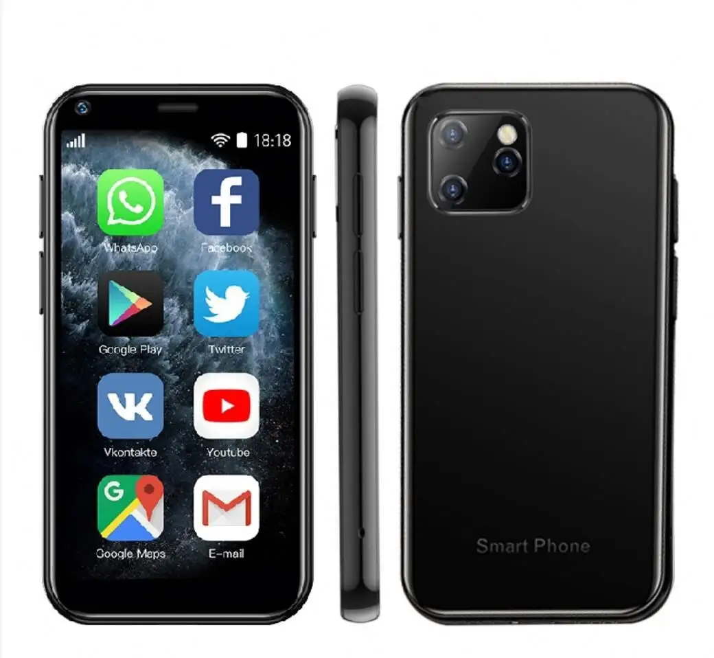 スマートフォンSOYES XS11 1 + 8GミニAndroidスマートフォン小型頑丈スタイルフェイスロック解除