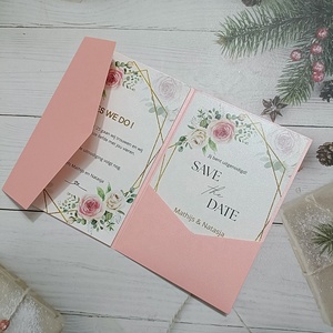 Simple Wedding Invitation <strong>Cards</strong> With Printing Design Customized <strong>Sweet</strong> Birthday Greeting Tickets - Product Image 5