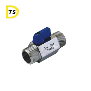卫生不锈钢电动母公气体迷你手动迷你适配器双向球阀外螺纹 - Product Image 3