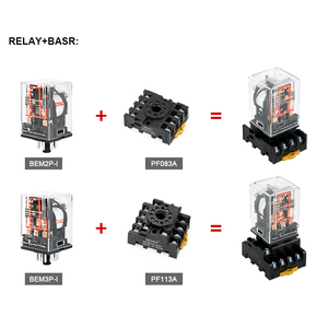 Bem (MK) Rơle trung gian 2p-i Bem (MK) 3p-i Rơle nhỏ 11 Chân 8 chân 220V 24V 12V với rơle điện từ cơ sở - Product Image 2