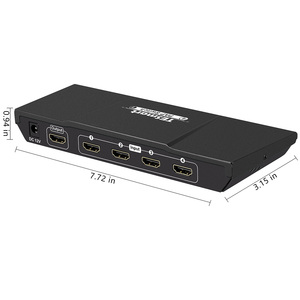HDMI 4 × 1 Quad Multiviewer 1080P 4 Port HDMI SwitchとRemoteとQuad Screen View Function - Product Image 1