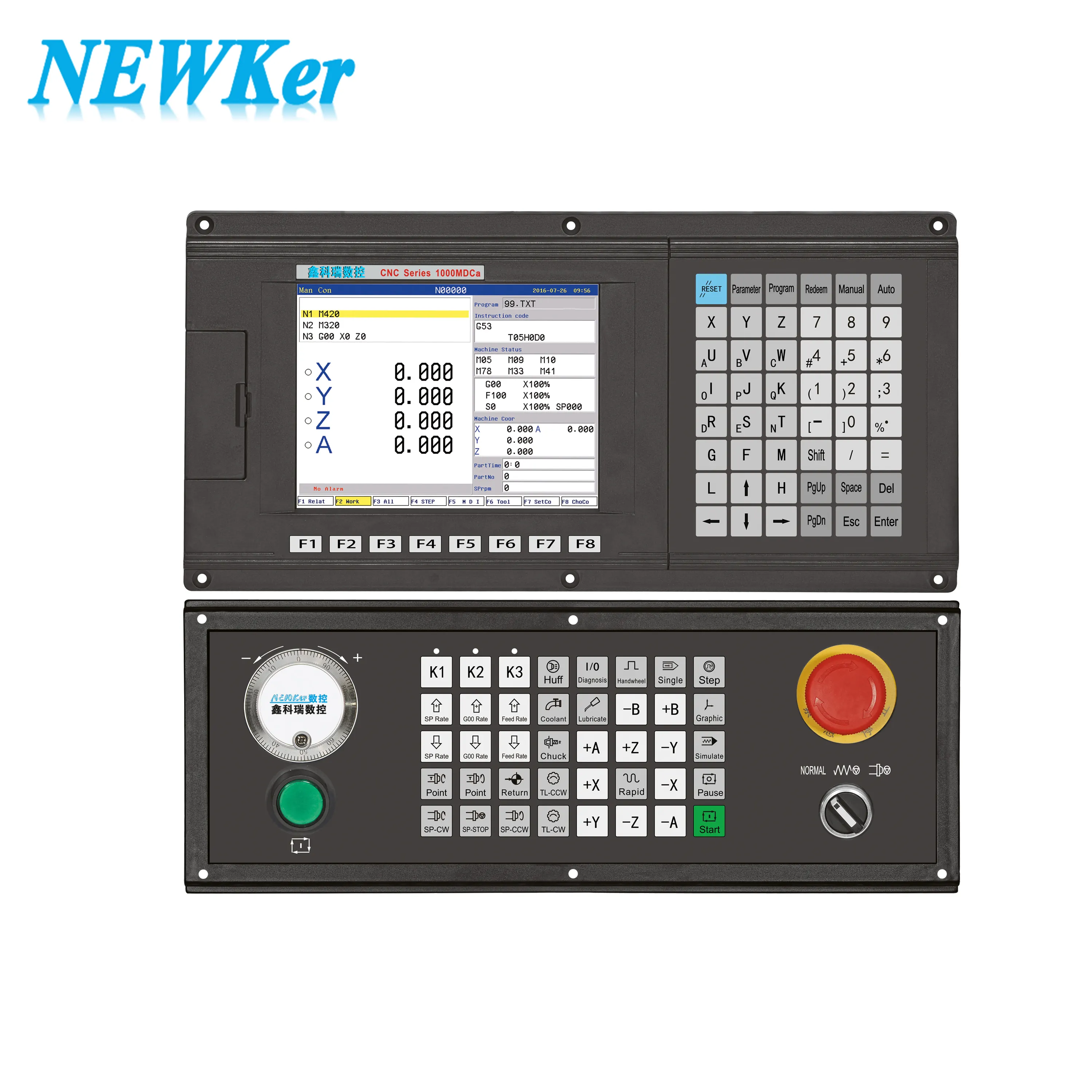 Controlador de moagem servo cnc de 3 eixos, para máquina de perfuração controle numérico sistema de controle numérico