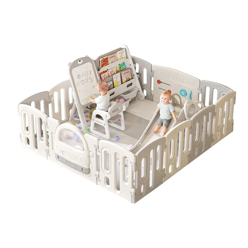 Los niños Playpanels al por mayor bebé valla interior plegable de plástico patio de juegos parque de juegos