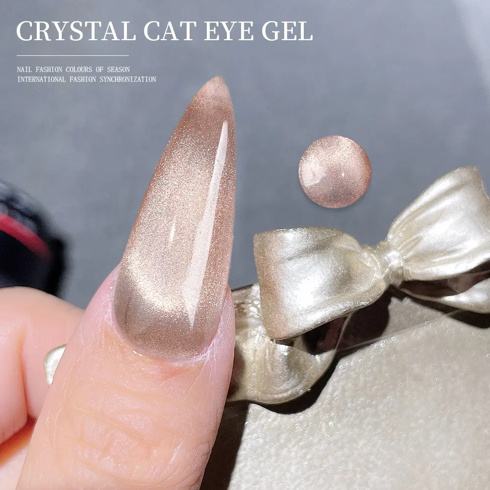HONEY GIRL OEM Fashion Design nuovo smalto per unghie magnetico in cristallo colorato popolare Cat Eye