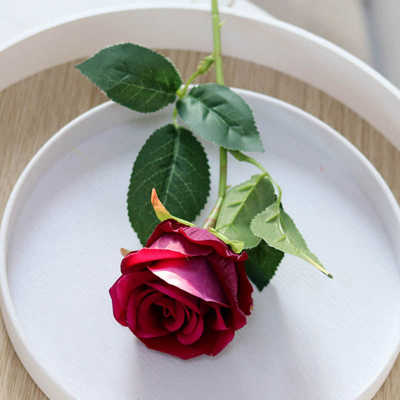 Velvet rose rose red (7.5cm)