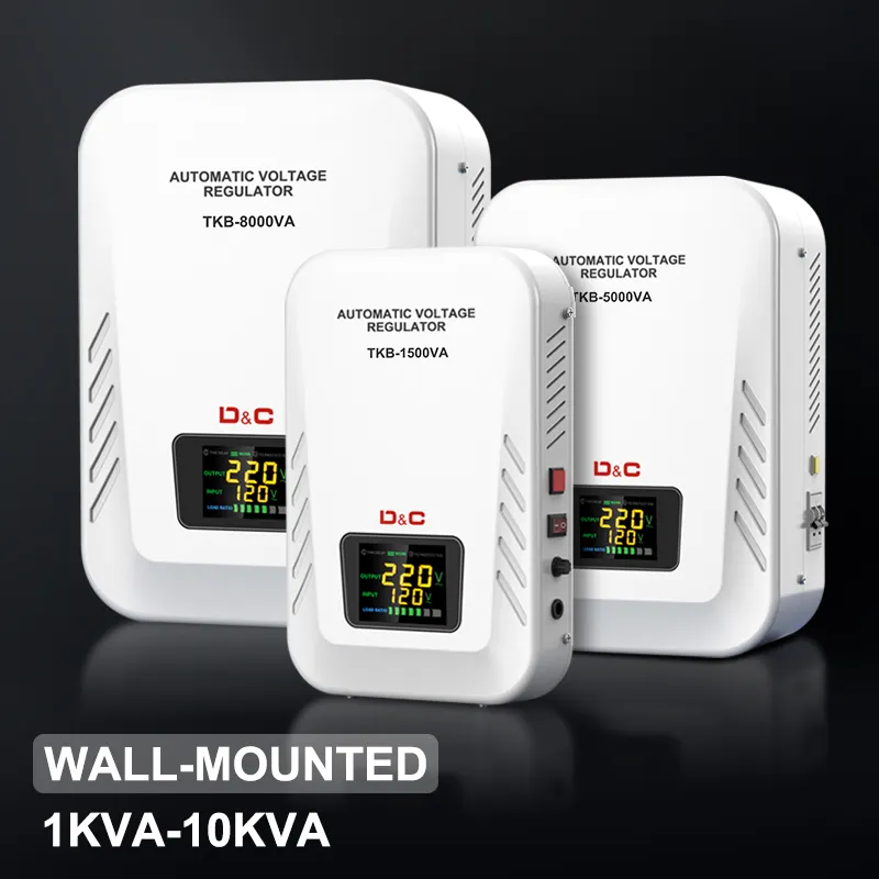 Thượng Hải delixi AVR 220V Wall Mount Power Home 2kw 1000VA 2000VA AC tự động điều chỉnh điện áp ổn định cho điều hòa không khí