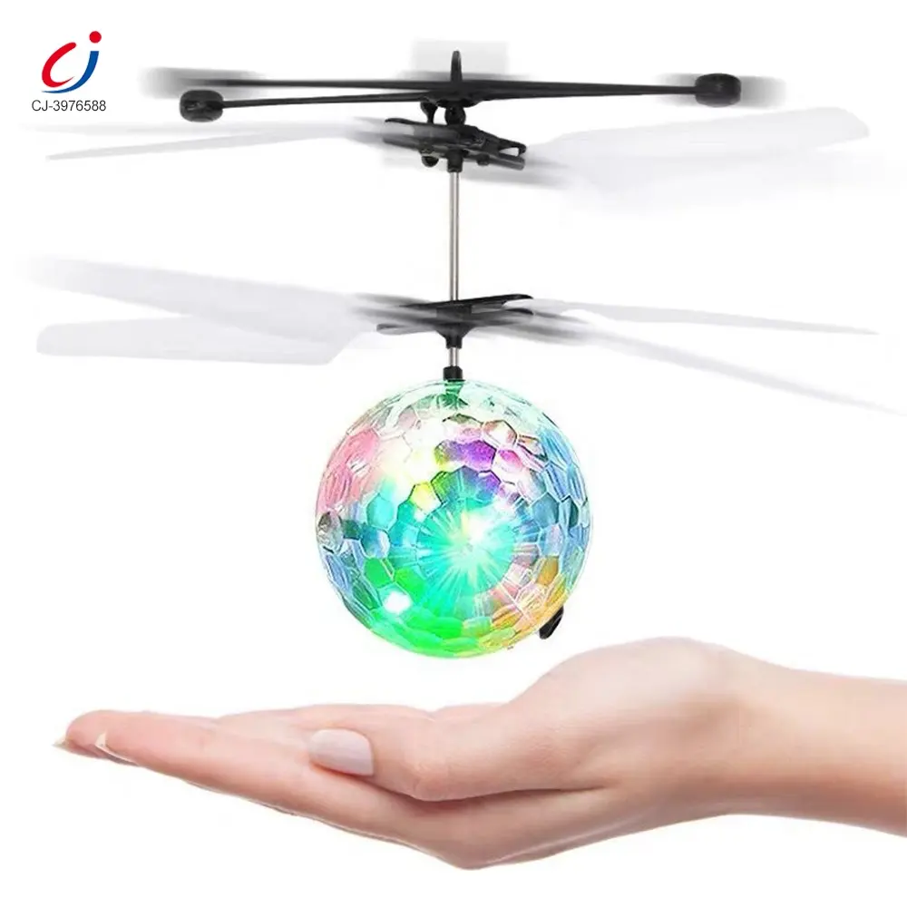 Chengji elicottero rc controllato a mano palla volante drone lampeggiante ufo elicottero a sfera volante a induzione a infrarossi per bambini