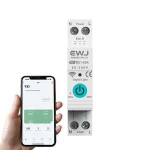 Función de medidor eléctrico Tuya 1P Disyuntor inteligente Wifi Inteligente para uso doméstico con multifunción 220V