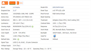 LCDOLED Original New 21.5&quot; IPS All in One AIO <strong>Computer</strong> <strong>Monitor</strong> LED Display LCD Screen Panel F8GCJ LM215WF9-SLA2 - Product Image 4