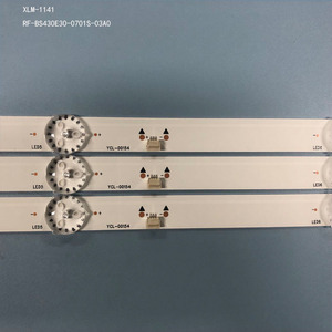 <strong>LED</strong> Backlight 3pcs/lot 7 <strong>LED</strong> Backlight Strip For43'' H-LED43ES5004 REB-LE43DS5500 RF-BS430E30-0701S-03 DEXP BBK TCL AOC <strong>AKAI</strong>
