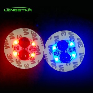 新款2023闪光灯点亮LED瓶灯高品质Led杯垫酒瓶Led贴纸发光杯垫 - Product Image 1