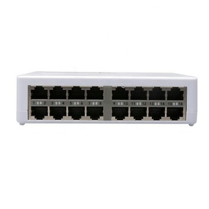 Kunststoff netzwerk 100M Fast Ethernet 16 Ports Netzwerk-Switch Desktop Leise Umgebung Working Home Enterprise Using - Product Image 6