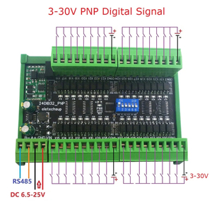 24 dia32 32CH NPN/PNP otticamente isolato ingresso di commutazione scheda collettore digitale RS485 Modbus RTU modulo DC 12V 24V - Product Image 2