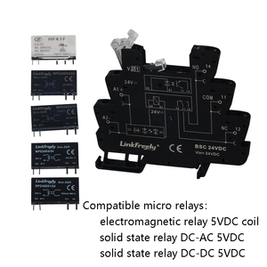 Slim Interface Optocoupler <strong>Relay</strong> DC-DC 24VDC <strong>Input</strong> 100mA/5V-48VDC <strong>Output</strong> Light Photo <strong>Signal</strong> <strong>Relay</strong> SSR Power <strong>Relay</strong> Solid State - Product Image 5