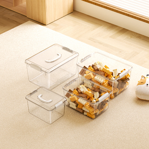 批发塑料储物容器家居组织多用途玩具零食塑料透明储物盒 - Product Image 1