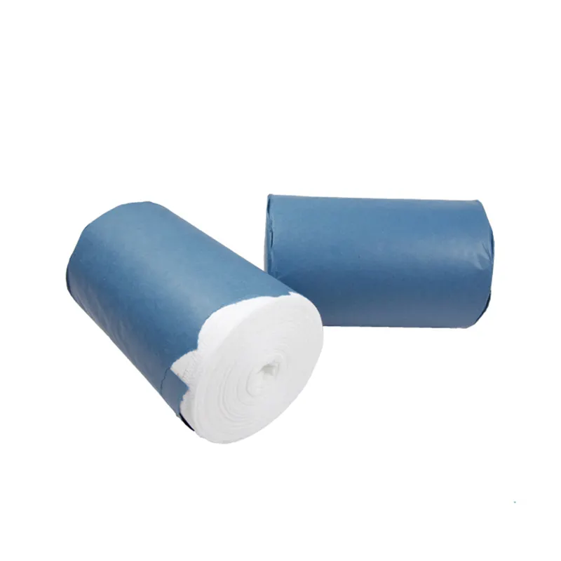 Rolo grande de gaze para uso médico, material de matéria-prima absorvente branqueado, preço de fábrica