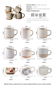 FENN Wholesale Ceramic Mug Custom Logo 500ML Vintage Matte Clay <strong>Cup</strong> Stoneware Coffee Mug Speckled Ceram Ceramic Coffee Mugs
