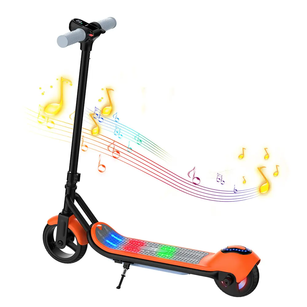 2023 Hot Sale Opvouwbare Elektrische Kids 2Wheel Kick Scooter/Kinderen Spray Kinderspeelgoed Outdoor Scooter Met Muziek Baby Foot Scoter