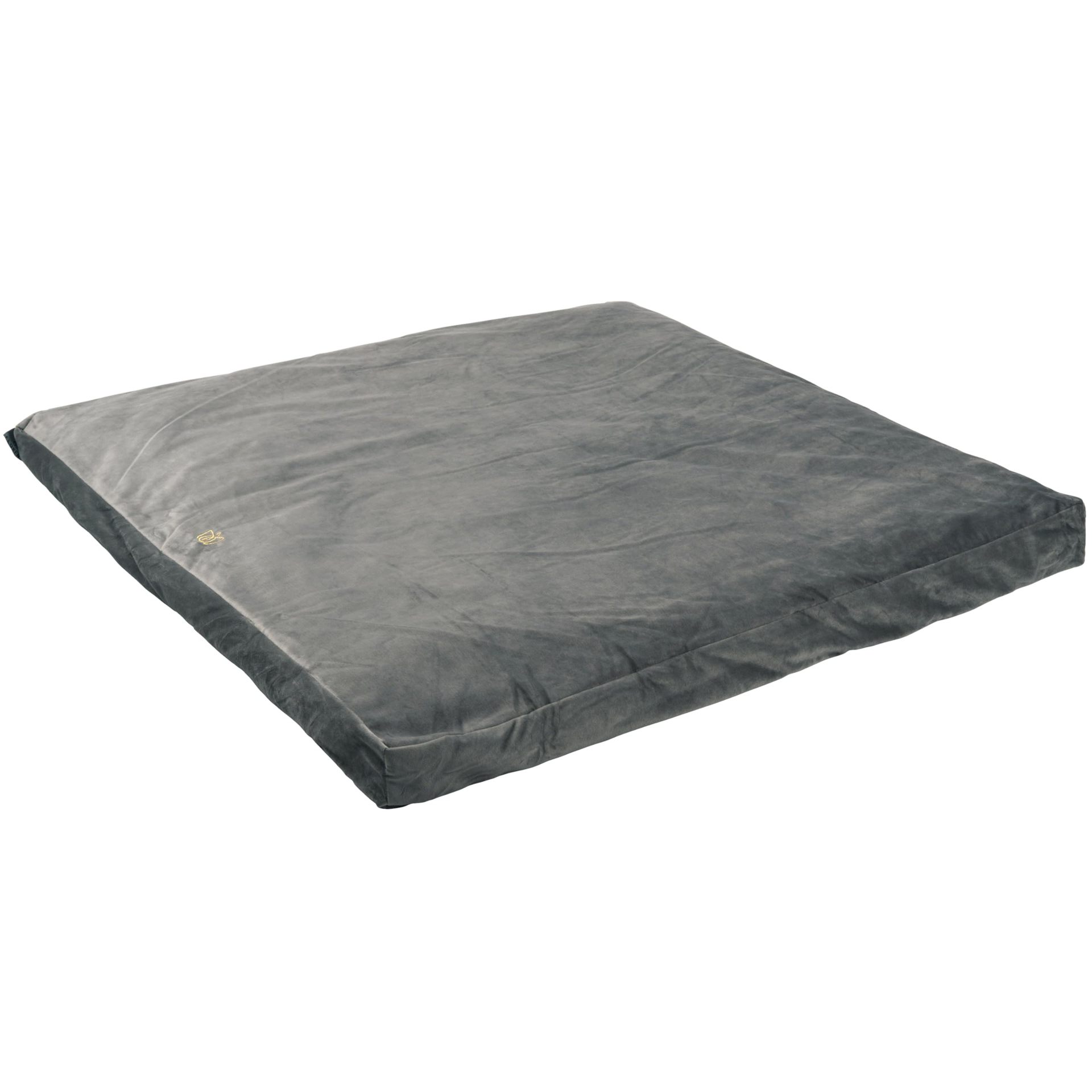 Square gray yoga cushion