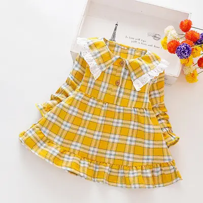 Vestidos de manga longa para crianças, vestidos de outono para bebês de 2 a 3 anos, vestido de princesa para primavera e outono