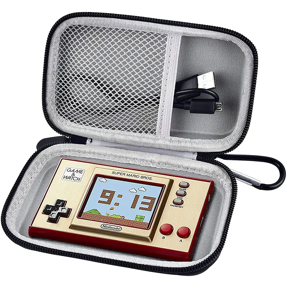 Caso Compatibile con Game & Watch: Super Mario Bros-Scatola Del Sacchetto Solo (Nero)