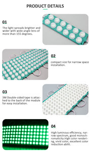 LUCKYSTAR ที่มีประสิทธิภาพสูง DC12 IP65ฉีดเลนส์ด้านแสงพลังงานสูง SMD2835นำแสงโมดูลสำหรับการออกแบบโฆษณา - Product Image 6
