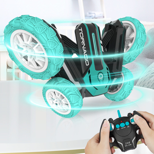 合金自動車360度摩擦車ラジコン車両回転ライトおもちゃ2.4Ghz Led 4Wd Rcスタントカーダブルサイド男の子用 - Product Image 1