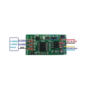 4-20MA RS485 collettore di quantità analogica di corrente ADC Modbus RTU 03 06 codice funzione - Product Image 4