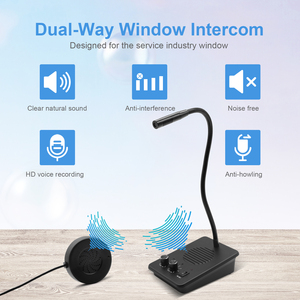 Daytech WI07 Bank Post Office <strong>Window</strong> Speaker <strong>System</strong> <strong>Intercom</strong> Dual Way <strong>Window</strong> <strong>Intercom</strong> <strong>System</strong> - Product Image 2