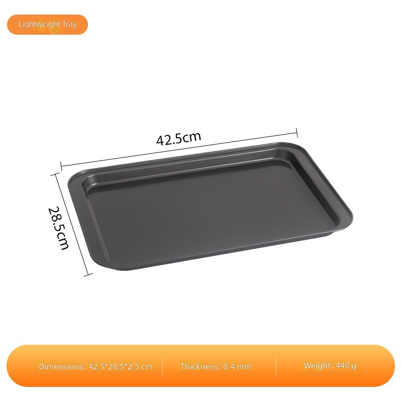 Gray-black-42cm shallow tray