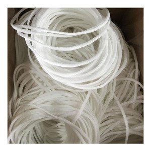 Spandex plano 3mm suave grueso encaje elástico macramé banda de goma trenzada cordón cuerdas cuerda para ropa y mascarilla - Product Image 3