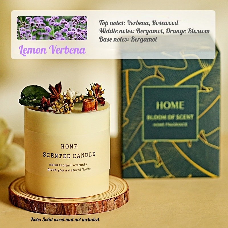 Boîte minimaliste à la verveine citronnée