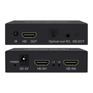 2.0 <strong>hdmi</strong> Switch 2input 1output 4K 60Hz Automatic Switching Audio Separation <strong>Output</strong> 2x1 Switch
