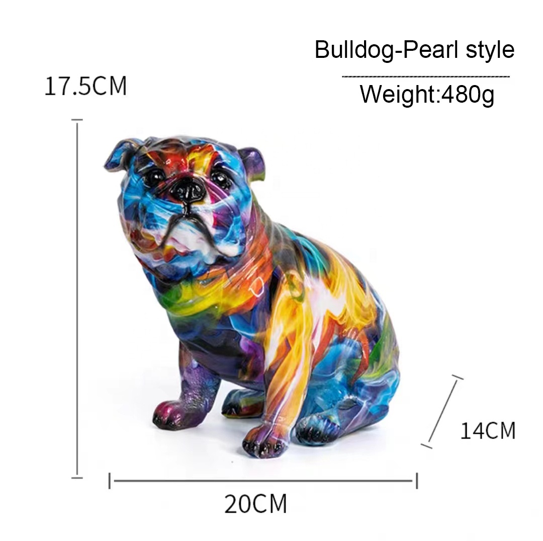 DIYギフト用のプロモーショングラフィティスタイルのブルドッグ像 - Product Image 3